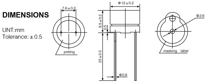 有源電磁式蜂鳴器12095